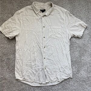 Cotton On Men’s short sleeve box fit casual shirt in light grey